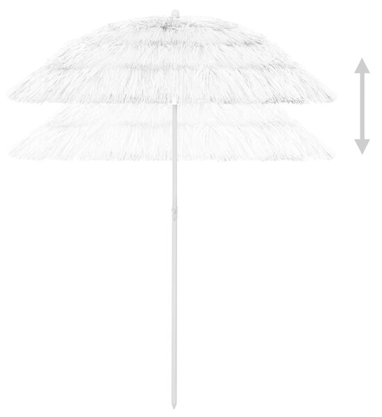 Suncobran za plažu Hawaii bijeli 180 cm - Bijela / 180 cm