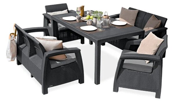 Vrtna garnitura Korfu Fiesta II graphite