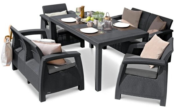 Vrtna garnitura Korfu Fiesta II graphite