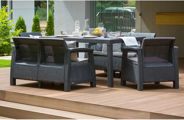 Vrtna garnitura Korfu Fiesta II graphite