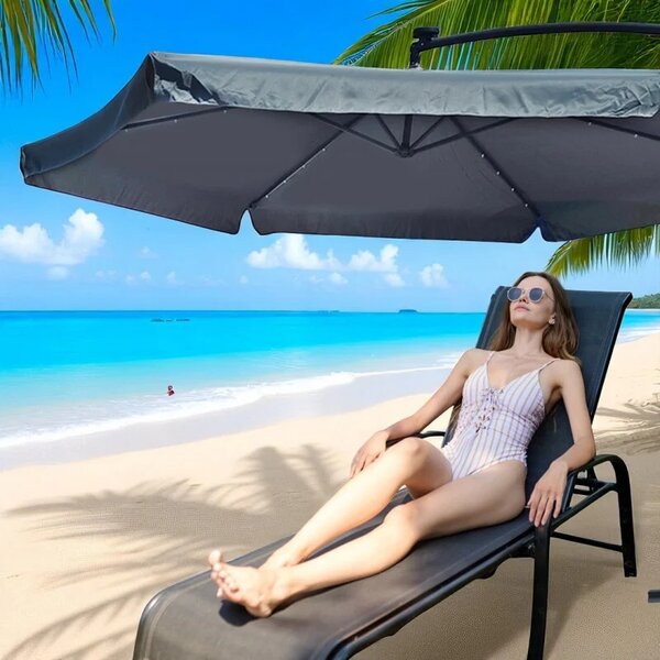 Vrtni suncobran s rasvjetom - 350cm Sunny Nights