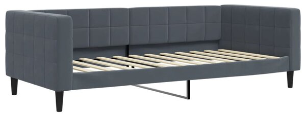 Dnevni krevet na razvlačenje i ladice tamnosivi 100 x 200 cm - Siva / 100 x 200 cm