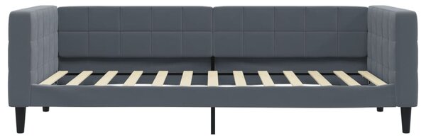 Dnevni krevet na razvlačenje i ladice tamnosivi 100 x 200 cm - Siva / 100 x 200 cm
