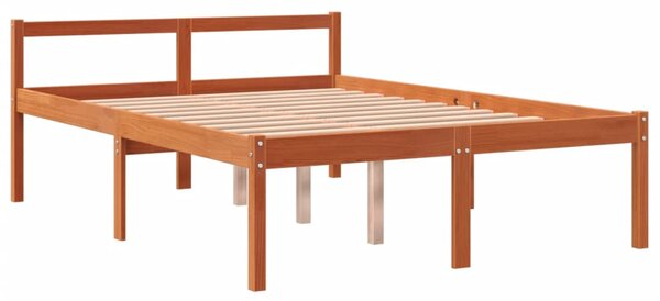 Krevet za starije osobe voštano smeđi 120 x 190 cm od borovine - Smeđa / 120 x 190 cm