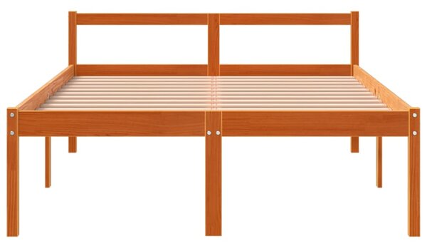 Krevet za starije osobe voštano smeđi 120 x 190 cm od borovine - Smeđa / 120 x 190 cm