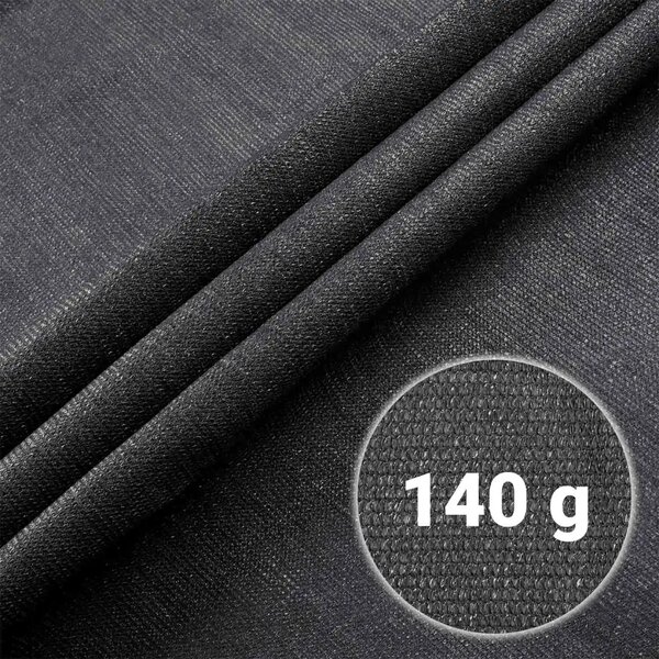 Mreža za sjenu 1,5x25m 140g/m2 + 50 stezaljki siva