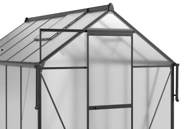 Staklenik polikarbonatni 183x303cm crni - Cultivo