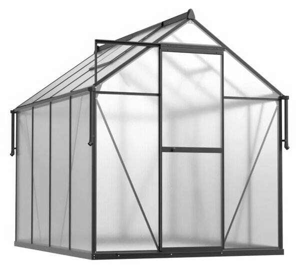 Staklenik polikarbonatni 183x245cm crni - Cultivo