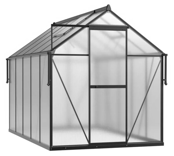Staklenik polikarbonatni 183x303cm crni - Cultivo