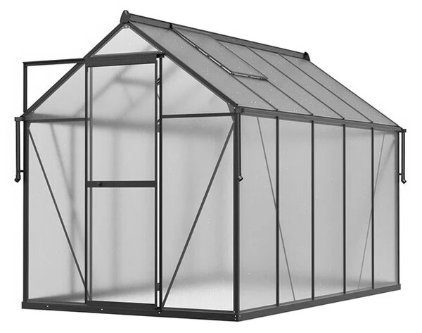 Staklenik polikarbonatni 183x303cm crni - Cultivo