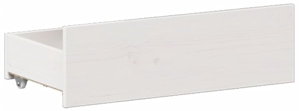 Okvir kreveta bez madraca s uzglavljem 180x200 cm od borovine - Bijela / 180 x 200 cm