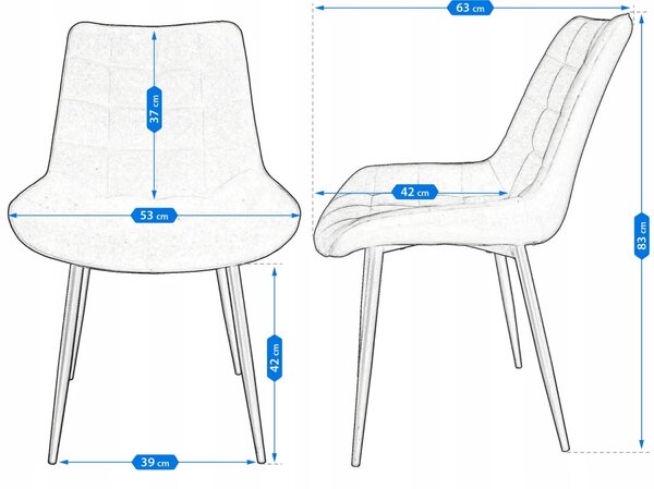 Stolica Misty OUTLET - crna