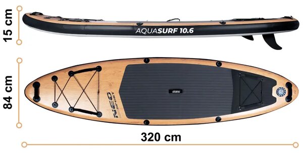 SUP daska Aquasurf 320 x 84 x 15 cm Neo-Sport 170202