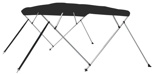 Tenda bimini s 4 luka crna 243x180x137 cm - Crna / 243 x 180 x 137 cm