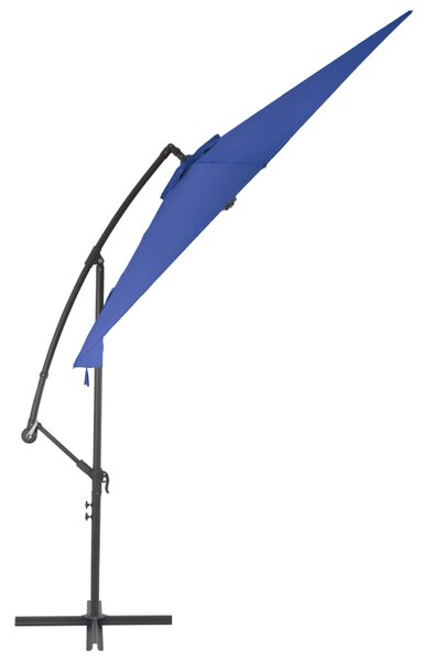 Konzolni vrtni suncobran s aluminijskim stupom 300 cm plavi - Plava / N/A