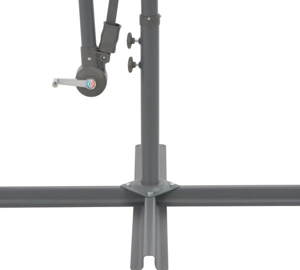 Konzolni vrtni suncobran s aluminijskim stupom 300 cm plavi - Plava / N/A