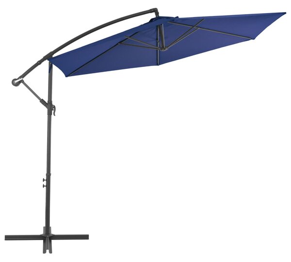 Konzolni vrtni suncobran s aluminijskim stupom 300 cm plavi - Plava / N/A