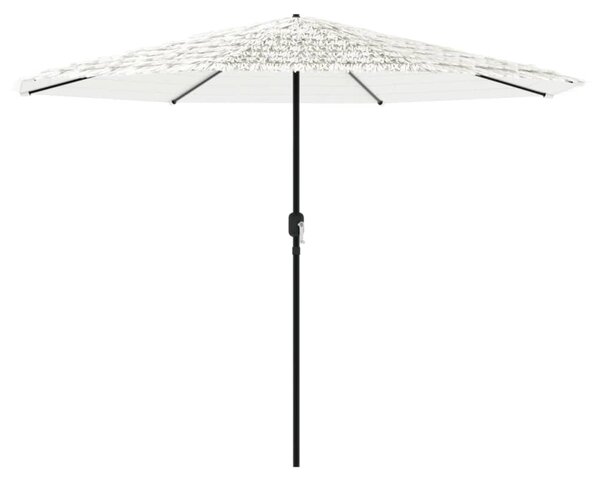 Vrtni suncobran s čeličnom šipkom bijeli 324x324x247 cm - Bijela / 324 x 324 x 247 cm