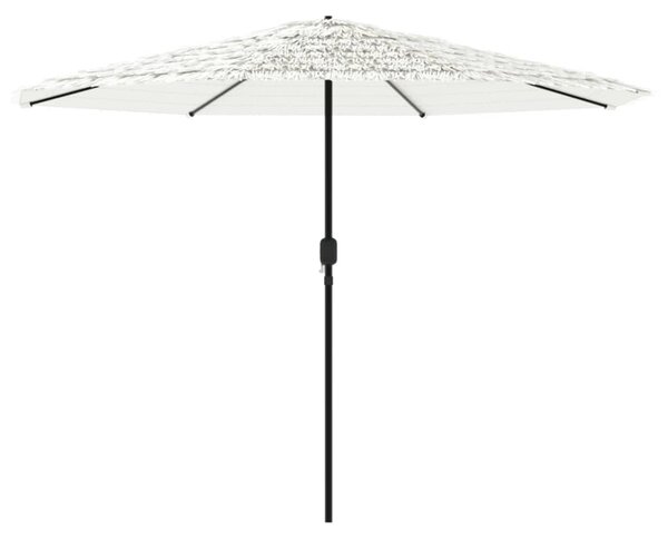 Vrtni suncobran s čeličnom šipkom bijeli 324x324x247 cm - Bijela / 324 x 324 x 247 cm