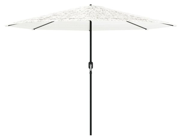 Vrtni suncobran s čeličnom šipkom bijeli 324x324x247 cm - Bijela / 324 x 324 x 247 cm