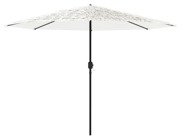 Vrtni suncobran s čeličnom šipkom bijeli 324x324x247 cm - Bijela / 324 x 324 x 247 cm