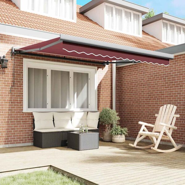 Tenda na automatsko uvlačenje bordo 300 x 250 cm - Crvena / 3 x 2.5 m