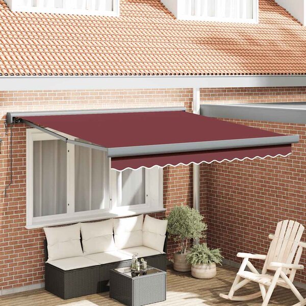 Tenda na automatsko uvlačenje bordo 300 x 250 cm - Crvena / 3 x 2.5 m
