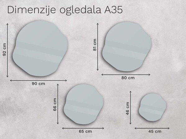 Organsko ogledalo s LED osvjetljenjem A35