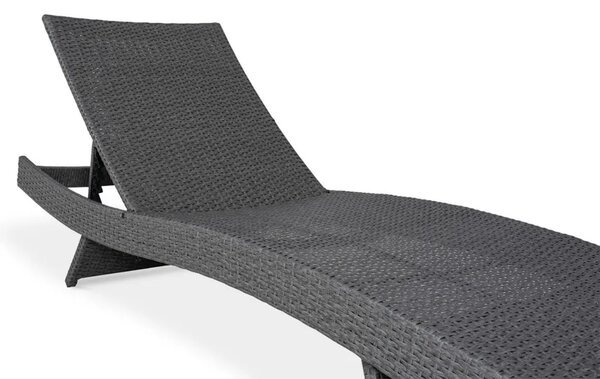 Vrtna ležaljka - wave dark grey