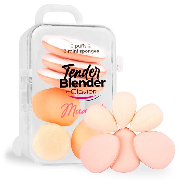 MUA set spužvica u kutiji - Tender Blender, 6kom (bijela)