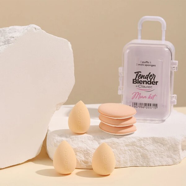 MUA set spužvica u kutiji - Tender Blender, 6kom (bijela)
