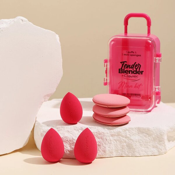MUA set spužvica u kutiji - Tender Blender, 6kom (roza)