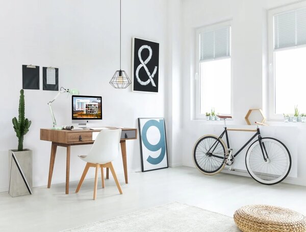 Radni stol s tri ladice - Woodraw
