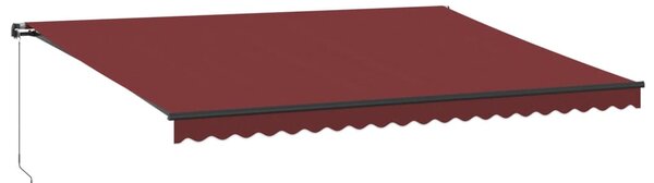 Tenda na ručno uvlačenje s LED svjetlima bordo 500 x 350 cm - Bordo / 500 x 350 cm