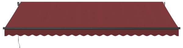 Tenda na ručno uvlačenje s LED svjetlima bordo 500 x 350 cm - Bordo / 500 x 350 cm