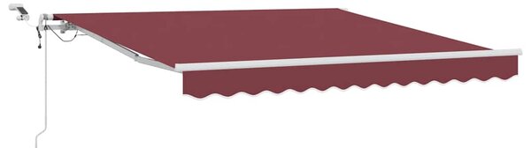 Tenda na automatsko uvlačenje s LED bordo 300x250 cm - Crvena / 300 x 250 cm
