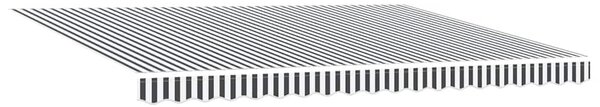Tenda na ručno uvlačenje s LED antracit i bijela 450 x 300 cm - Antracitno siva / 450 x 300 cm
