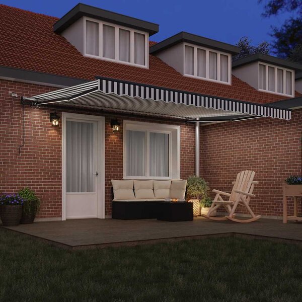 Tenda na automatsko uvlačenje LED antracit i bijela 450x300 cm - Antracitno siva / 450 x 300 cm