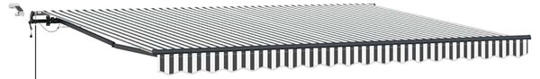 Tenda na automatsko uvlačenje LED antracit i bijela 450x300 cm - Antracitno siva / 450 x 300 cm