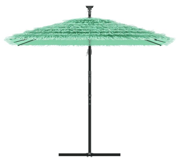 Vrtni suncobran s drvenim stupom zeleni 246x246x230 cm - Zelena / 246 x 246 x 230 cm