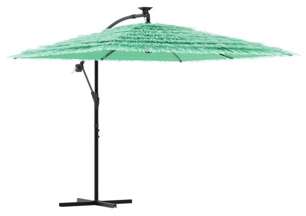 Vrtni suncobran s drvenim stupom zeleni 246x246x230 cm - Zelena / 246 x 246 x 230 cm