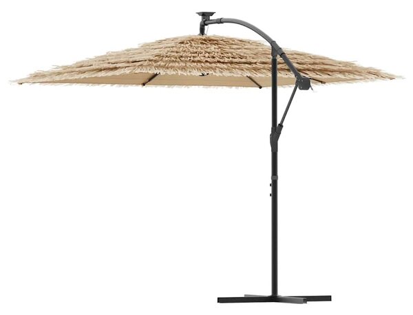Vrtni suncobran s čeličnom šipkom smeđi 246x246x230 cm - Smeđa / 246 x 246 x 230 cm