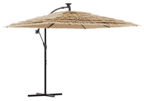 Vrtni suncobran s čeličnom šipkom smeđi 246x246x230 cm - Smeđa / 246 x 246 x 230 cm
