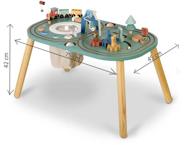 Edukativni senzorni drveni stol - Activity Table