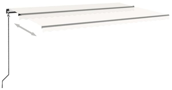 Tenda na ručno uvlačenje 500 x 350 cm krem - Krema / 500 x 350 cm
