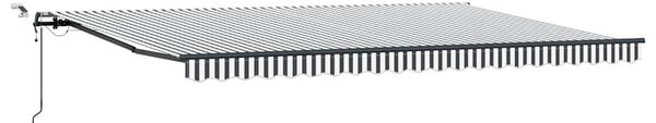 Tenda na automatsko uvlačenje LED antracit i bijela 500x300 cm - Antracitno siva / 500 x 300 cm