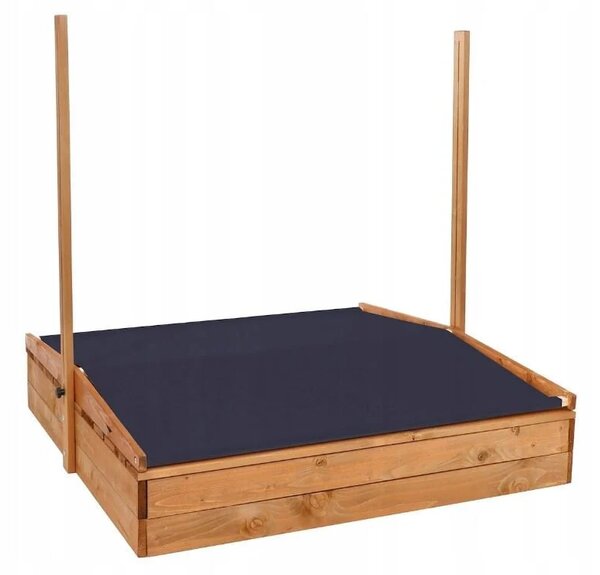 Impregnirani zatvoreni pješčanik s krovom SLIM - 120X120cm