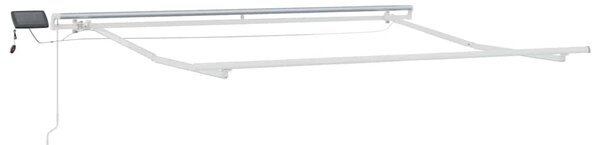 Tenda na ručno uvlačenje s LED smeđa 300 x 250 cm - Smeđa / 300 x 250 cm