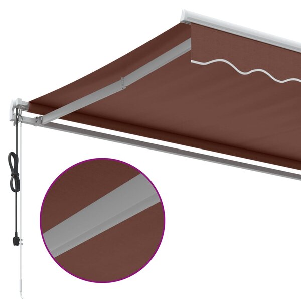 Tenda na automatsko uvlačenje smeđa 450 x 350 cm - Smeđa / 450 x 350 cm