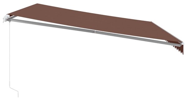 Tenda na ručno uvlačenje smeđa 500 x 350 cm - Smeđa / 500 x 350 cm